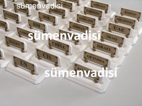 İLANDIR : Asya İşbirliğinde aralarında Ülkemizin ,Rusya,İran ve Diğer Ülkelerin Cumhurbaşkanlığı Toplantısında Masaüstü gereçlerinde Sümenvadisi'ni tercih etmişlerdir.