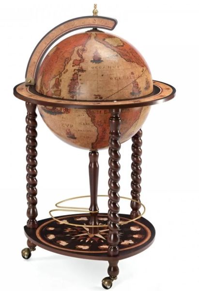 18.Yüzyıl Haritalı Antik Dünya ''Bar'' Avrupa