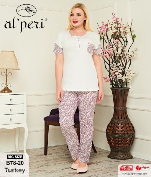 Alperi B78-20 Battal Kadın Pijama Takımı