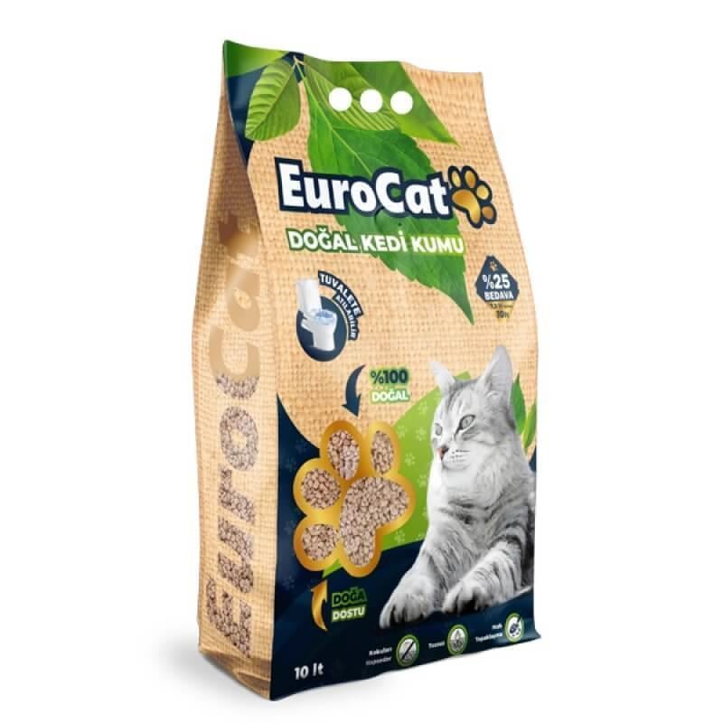 Eurocat Çam Peleti Kedi Kumu 10 Lt