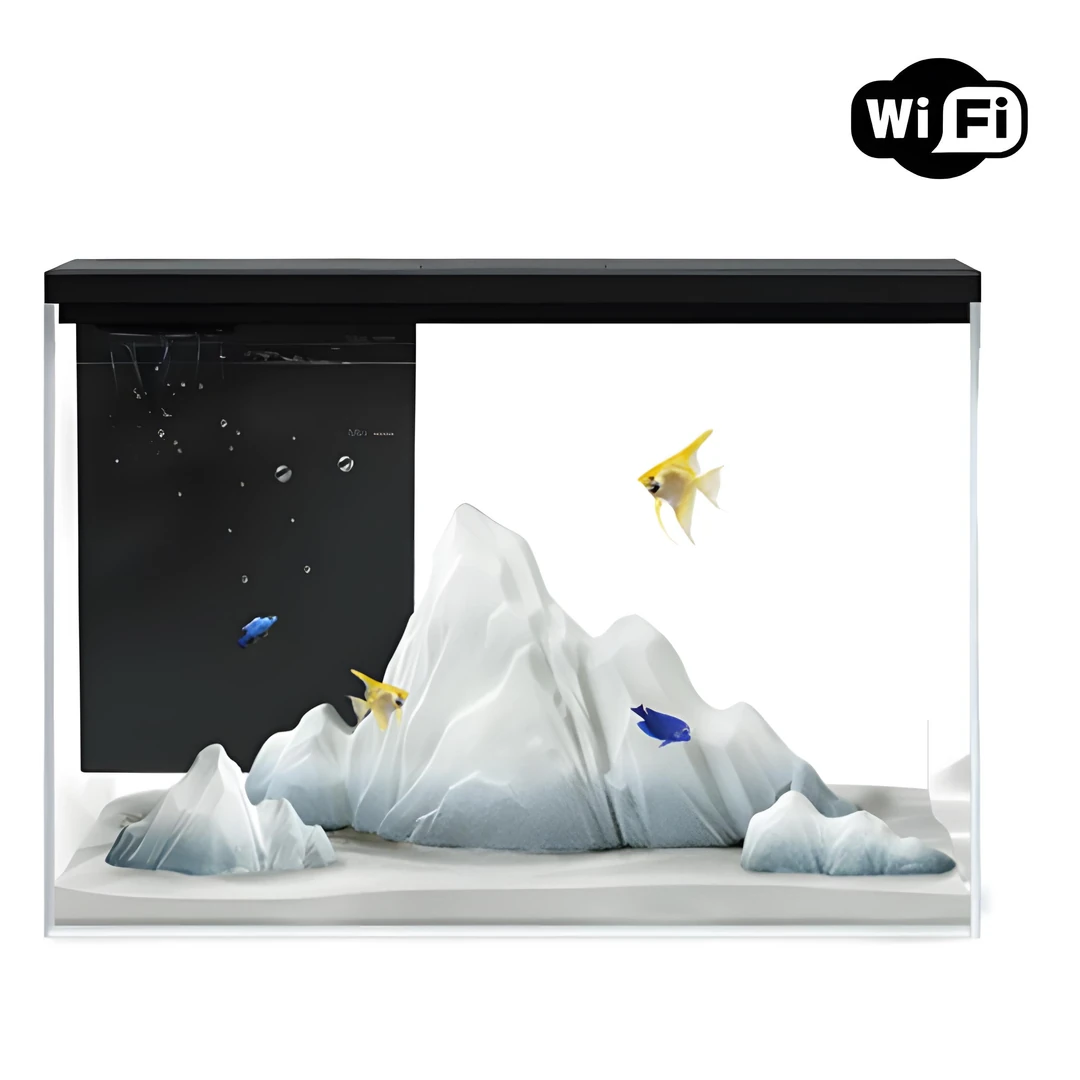 BOYU AKVARYUM GR-1S WİFİLİ SİYAH 14Lt 38*21*24Cm 9W