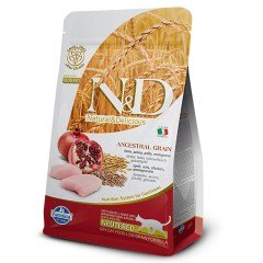 N&D Düşük Tahıllı Tavuk ve Narlı Kısır Kedi Maması 1,5 Kg