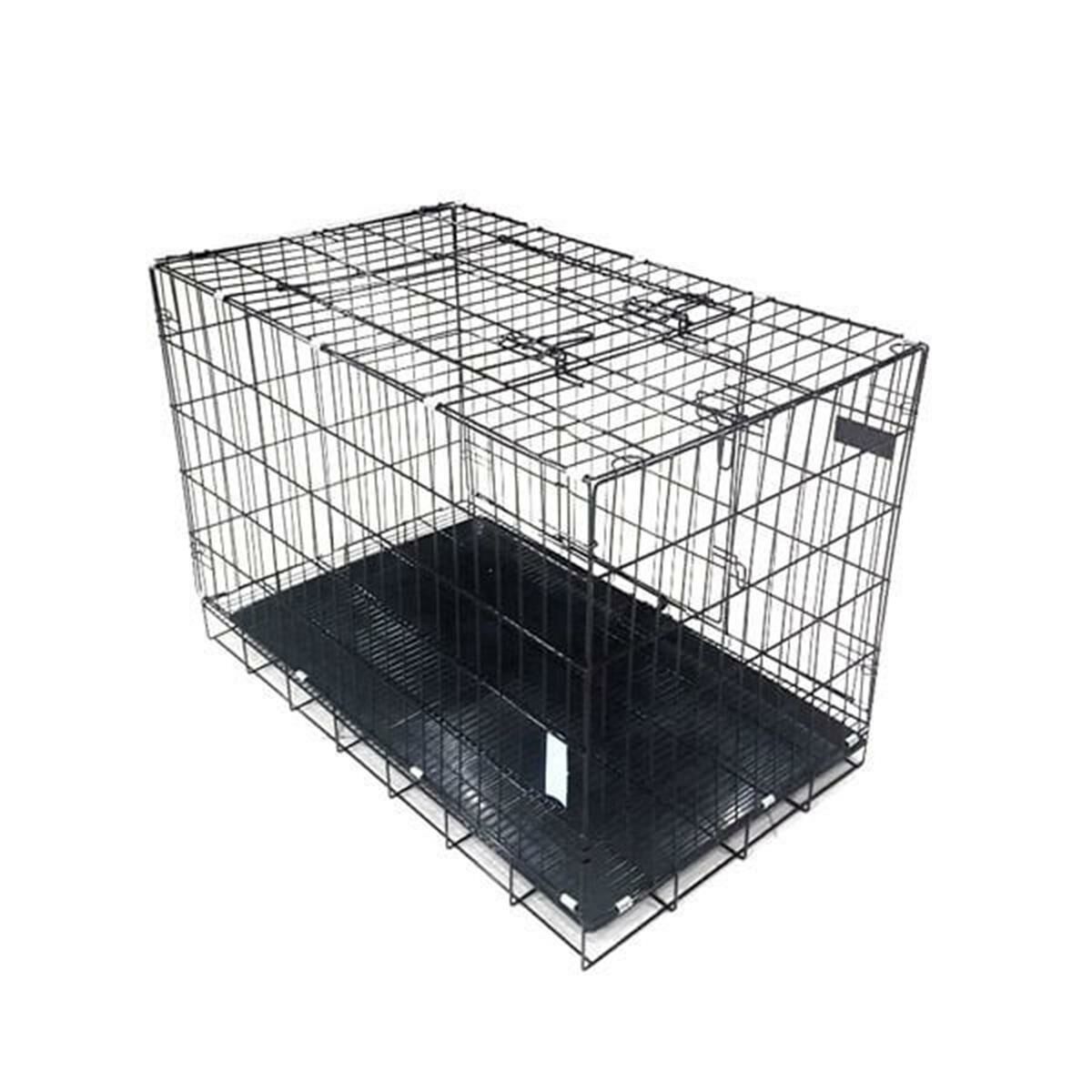 Chıcopet alt ızgaralı metal köpek kafesi no:1 76*46*56cm
