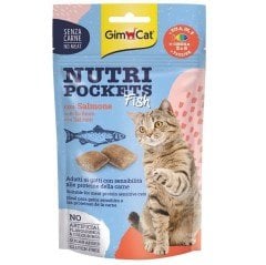 Gimcat Nutri Pockets Somonlu Kedi Ödül Maması 60g