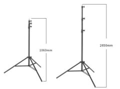 JINBEI JB-2600FP Adaptör ile 2.6m  Havalı Alüminyum Işık Standı