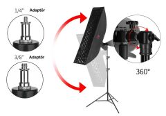 JINBEI JB-2600FP Adaptör ile 2.6m  Havalı Alüminyum Işık Standı