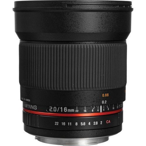 Samyang 16mm f/2.0 ED AS UMC CS Lens (Canon EF)