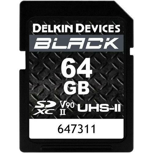 Delkin Devices 64GB Black UHS-II SDXC V90 Hafıza Kartı