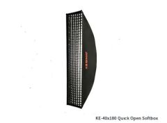 JINBEI KE-40x180cm Hızlı Açılan Strip softbox Gridli