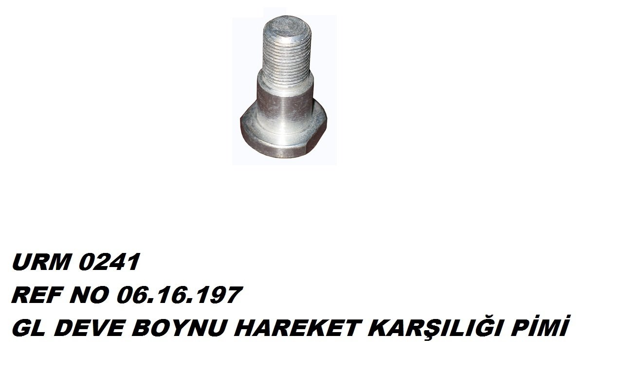 BEŞİK HAREKET KOLU PİMİ VİDALI REF NO : 06.16.197