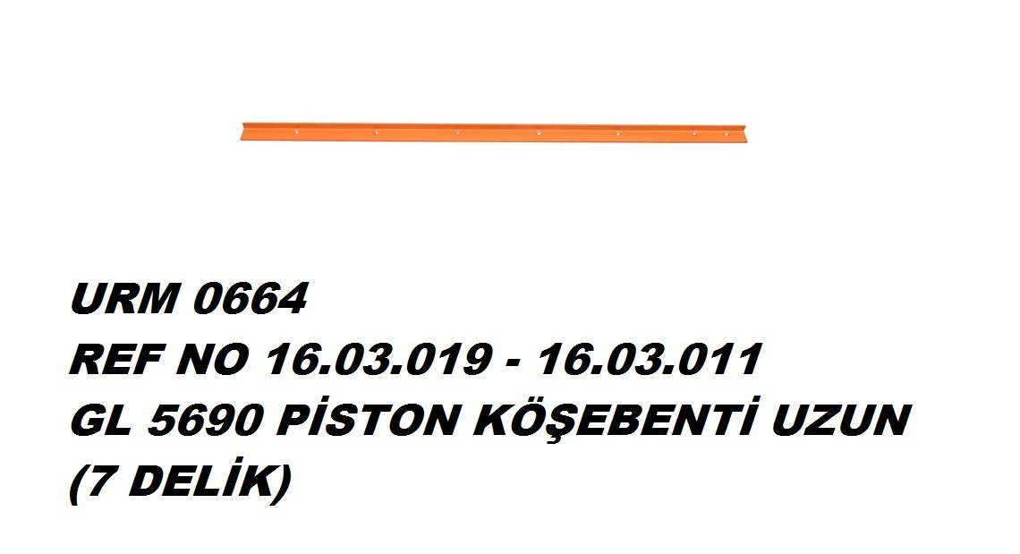 GOLD PİSTON KÖŞEBENTİ UZUN YEDİ DELİK REF NO : 16.03.019