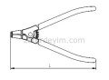 Dış Segman Pense (Yaylı Eğri) 170 mm