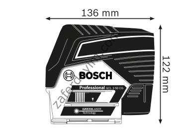 Bosch GCL 2-50 CG Çapraz Hizalama Lazeri Solo Model