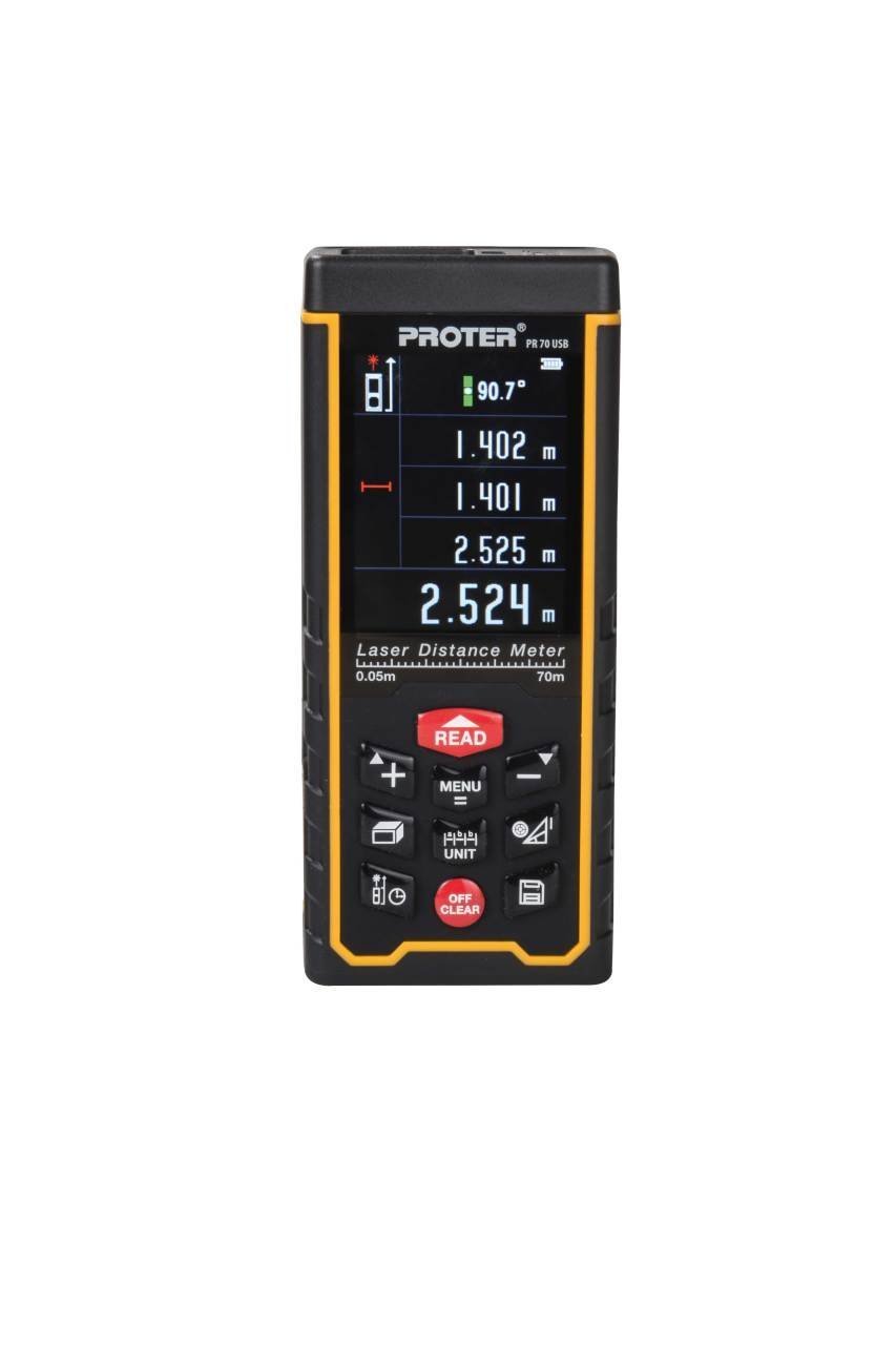 Proter Lazer Metre / 70 M (Dış Ve İç Mekan Ölçüm) PR 70 USB