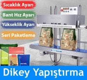 Hualian 1370 LD DİKEY Yürüyen Bantlı Otomatik Folyo ve Naylon Yapıştırma Makinası