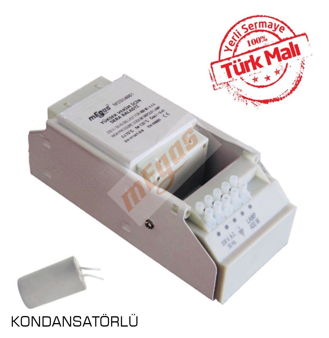 600 W Sodyum Buharlı Lamba için Kit ( Balast + Ateşleyici + Kondansatör )