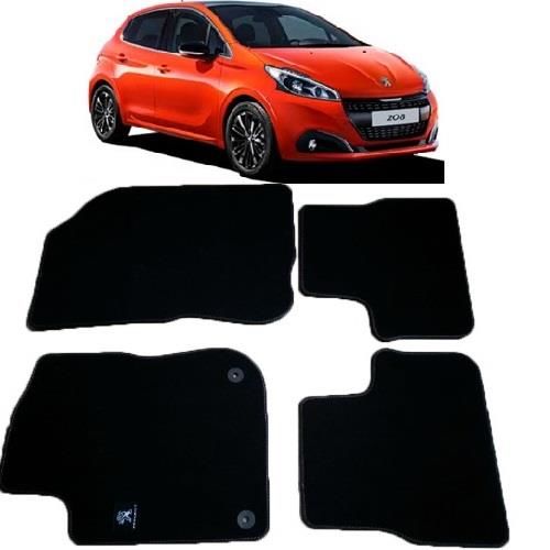 ORJINAL SİYAH PEUGEOT 208 HALI PAS PAS TAKIMI 2012-2016