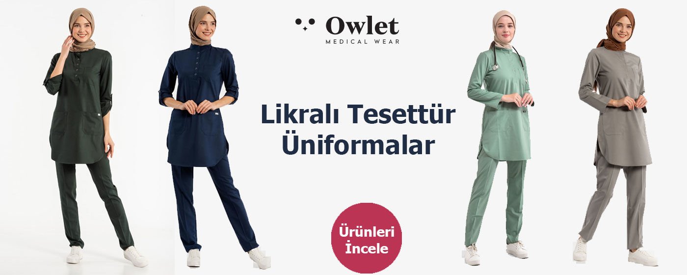 Likralı Tesettür Scrubs Formalar