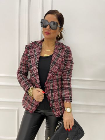 Carisa Kırmızı Blazer