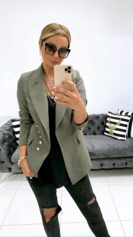 Zenly Haki Blazer