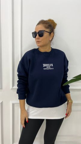 Brooklyn Lacivert Sweatshirt