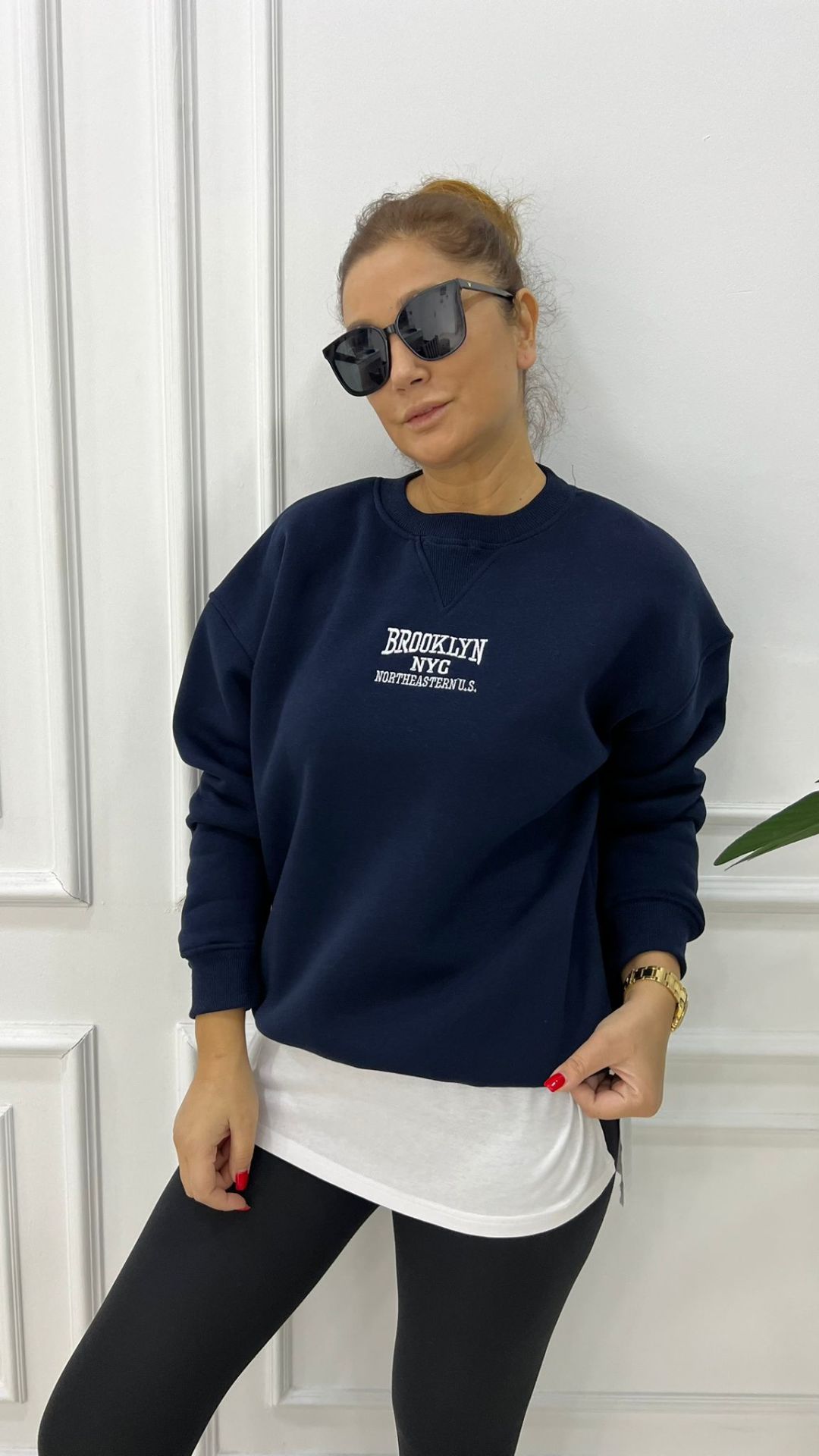 Brooklyn Lacivert Sweatshirt