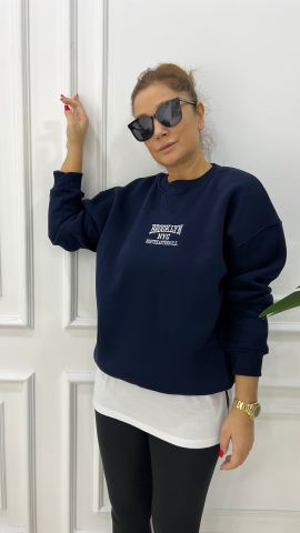 Brooklyn Lacivert Sweatshirt