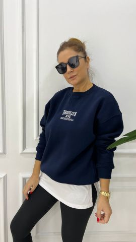 Brooklyn Lacivert Sweatshirt