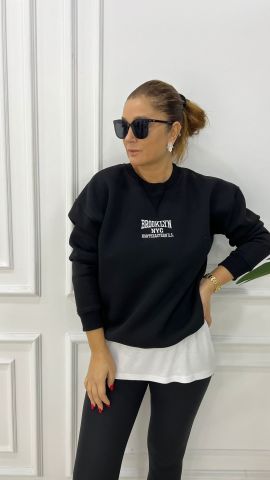 Brooklyn Siyah Sweatshirt