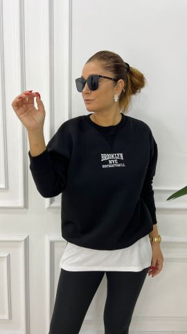 Brooklyn Siyah Sweatshirt