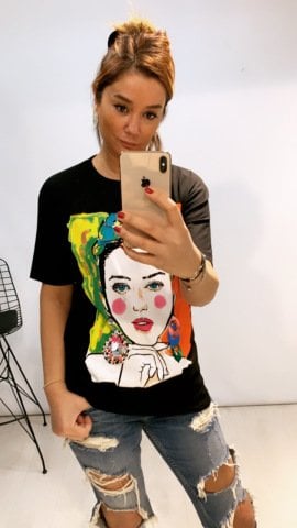 Woman Siyah T-shirt