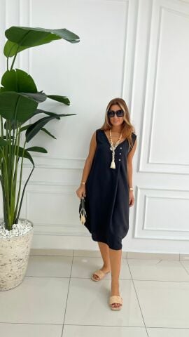 Jagu Kadın Siyah Elbise