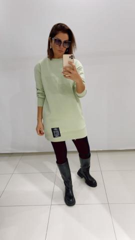 Petri Mint Sweat Elbise