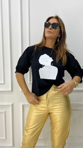 Yule Kadın Gold Pantolon