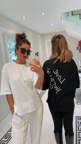 Love Self Beyaz T-shirt