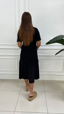 Piers Kadın Siyah Elbise