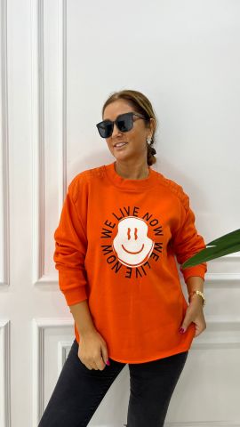 Zeyna Kadın Turuncu Sweat-shirt