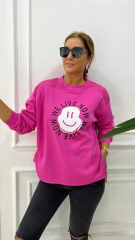 Zeyna Kadın Fuşya Sweat-shirt