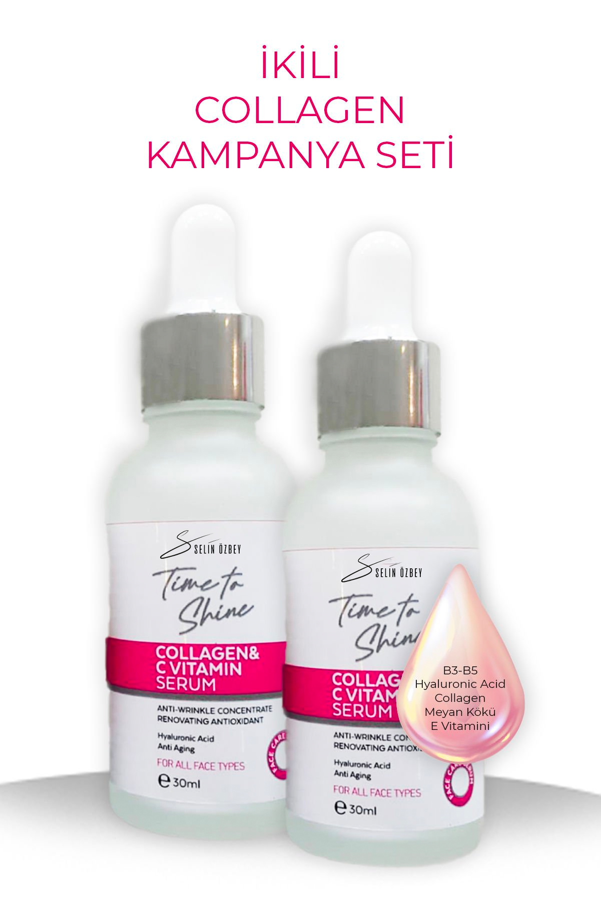 Collagen C Vitamin Serum 2 li Kampanya Seti