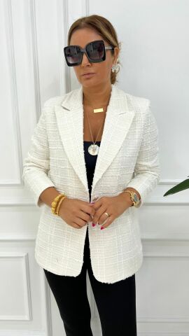 Mercy Kadın Ekru Blazer