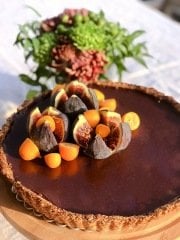 Hindistancevizli Çikolatalı Tart (Şekeriz & Glutensiz)