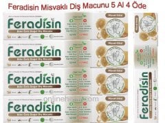 Feradisin Diş Macunu Misvak Özlü 5 li Set