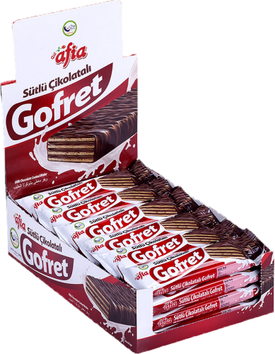 Afia Sütlü Çikolatalı Gofret 35 GR * 24 Adet