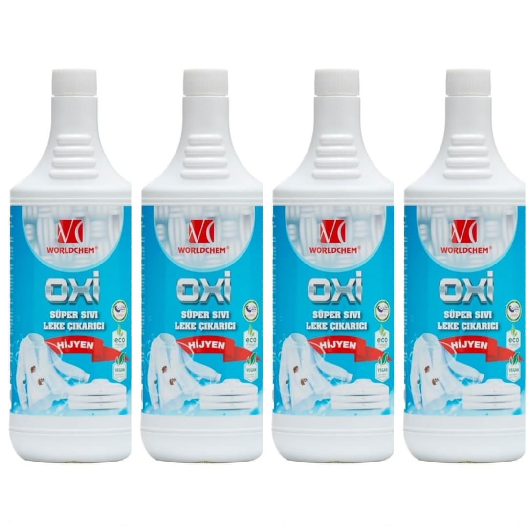 Worldchem Sıvı Oksi Leke Çıkarıcı 1000ml * 4Lü Set