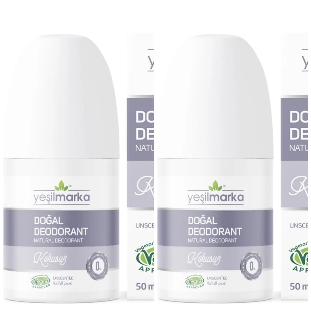 Yeşilmarka Doğal Deodorant – Kokusuz 50ml*2li Set