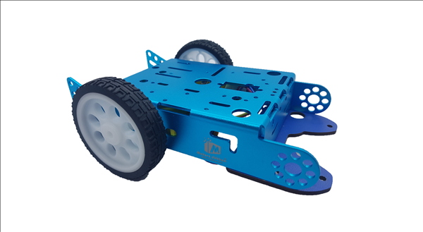 MakerBot Çok Amaçlı Alüminyum 2WD Robot Gövdesi - Mavi