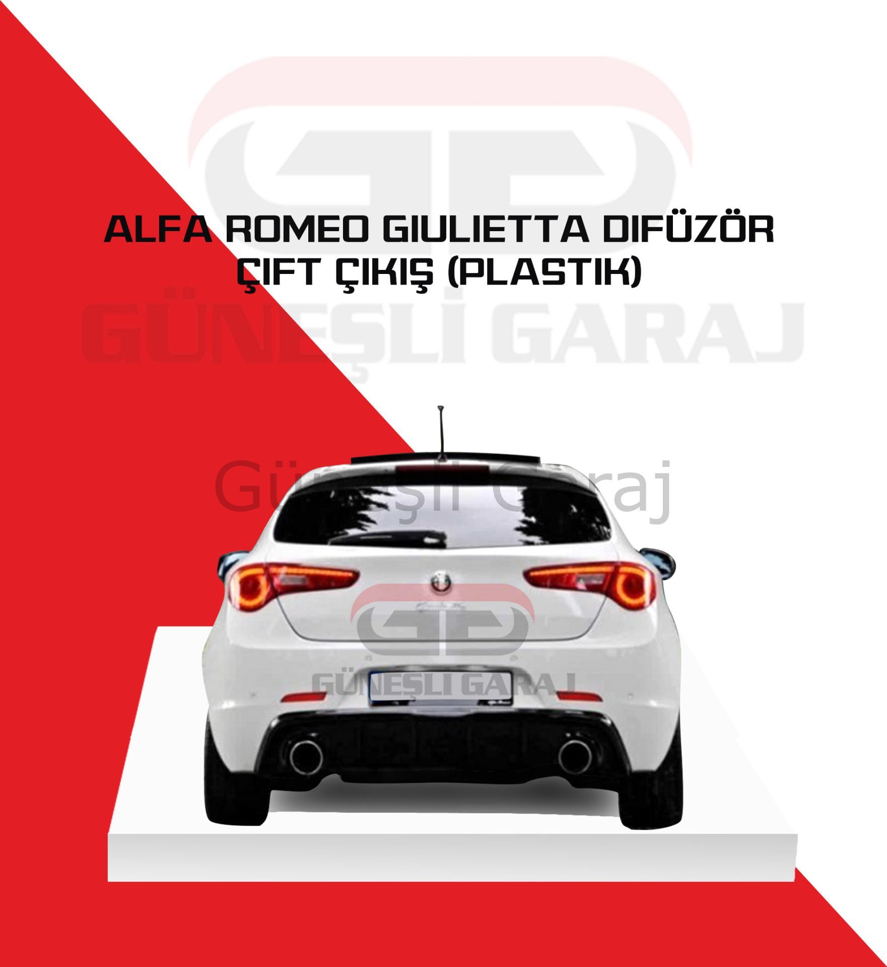 Alfa Romeo Giulietta Difüzör Çift Çıkış (Plastik)