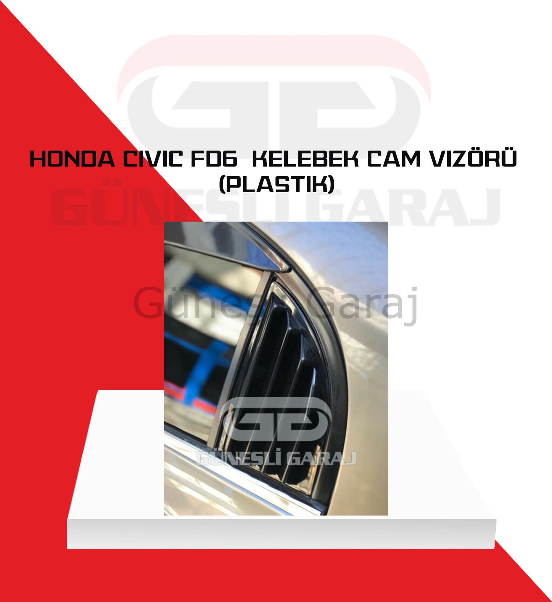 Honda Civic Fd6 Kelebek Cam Vizörü (Plastik)