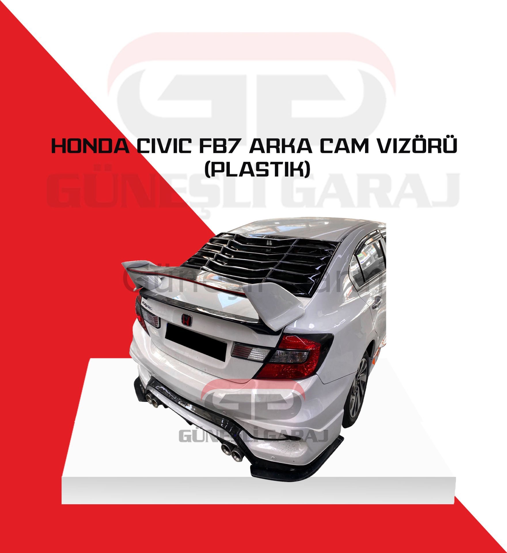 Honda Civic Fb7 Arka Cam Vizörü (Plastik)