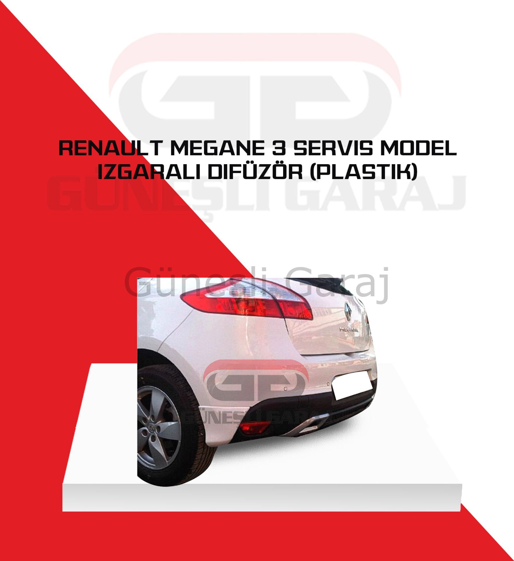 Renault Megane 3 Servis Model Izgaralı Difüzör (Plastik)